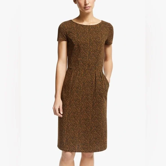 knit long sleeve midi dress Brown Long Sleeve Turtle Neck Knit Midi Dress main image 1